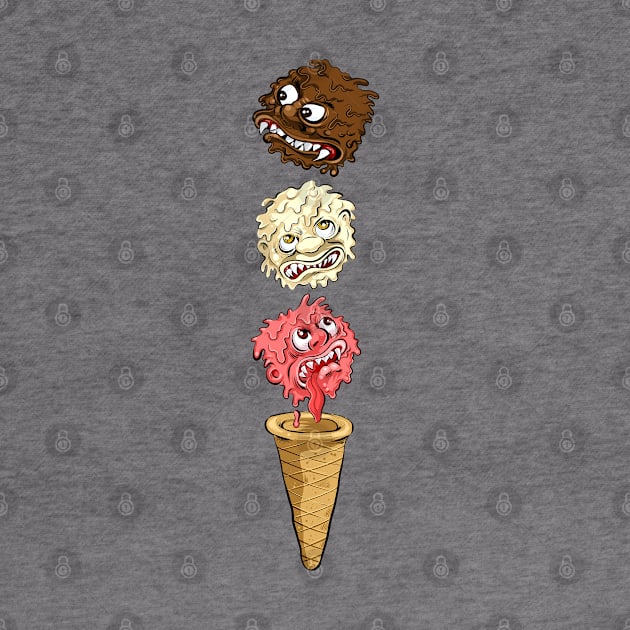 Ice Cream Monsters by Black Tee Inc